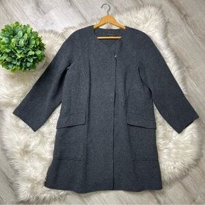Theory Gray‎ Wool Shrug Cardigan Coat